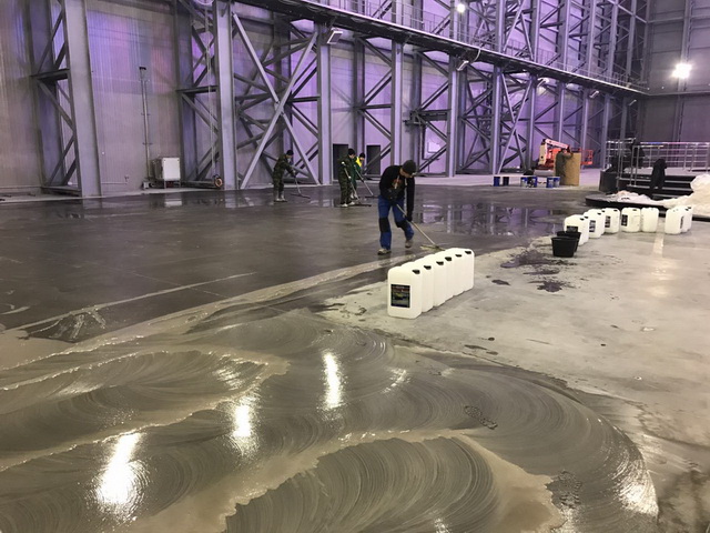 Обеспыливание бетона